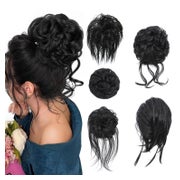 Haarteil Dutt Haargummi Haarverlängerung Kunsthaar Damen 1B 1 St