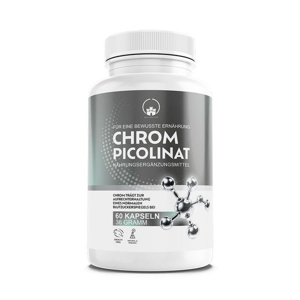 Saint Nutrition® Chrom Picolinat Kapseln 200 µg | Hochdosiert für optimalen Blutzuckerregulation 36 g