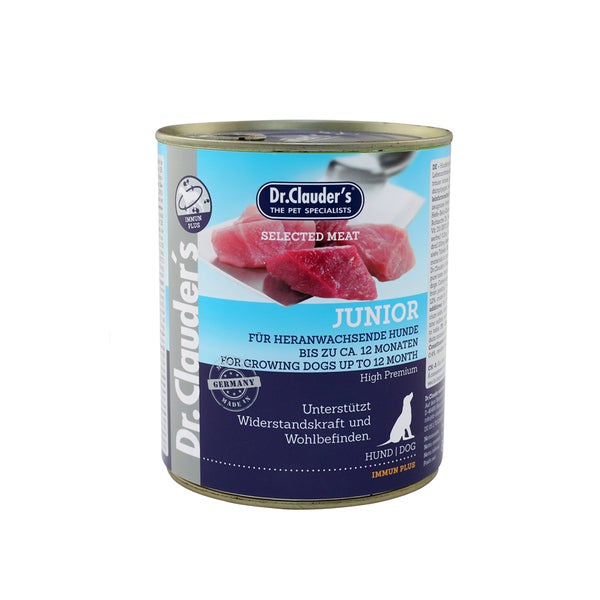 Dr. Clauder's Hunde Nassfutter Dose Selected Meat Junior 4,8 kg