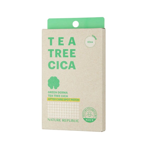 NATURE REPUBLIC Green Derma Tea Tree Cica Akne-Pflaster Nachbehandlung 60 St