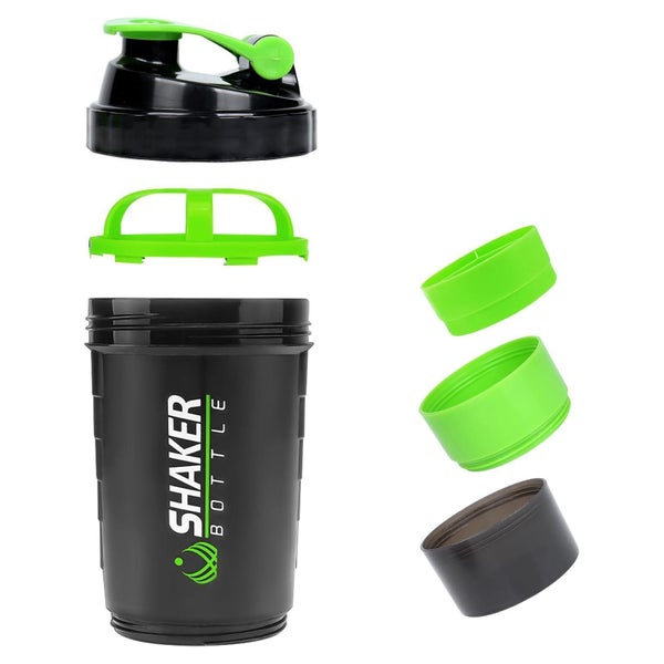 Protein Shaker 500ml mit Kugel, Auslaufsicher, für Fitness & 1 St