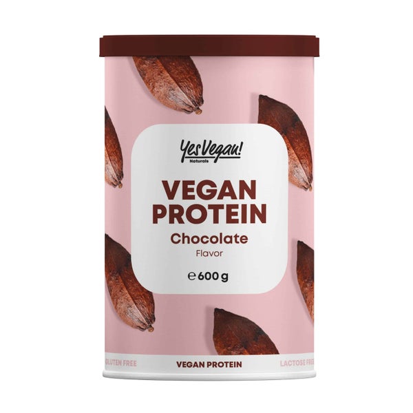 Veganes Proteinpulver Schokolade, 3 Quellen Eiweiß 600 g 600 g