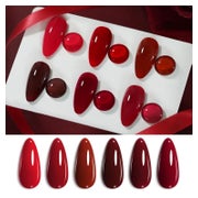 Nagellack UV Gel Burgunder Rot Maniküre Nagelkunst DIY Rote 1 St
