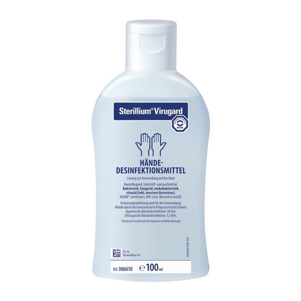 Bode Sterillium® Virugard Händedesinfektionsmittel, voll viruzid, farbstoff- und parfümfrei - 100 ml – Flasche 100.0 ml