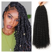 Extensions Crochet Braids Faux Locs 18 Zoll 1B 6Packs Econom 1 St