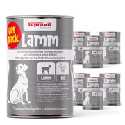 Supravit Hundenassfutter Lamm und Reis 6 x 820g 4920 g
