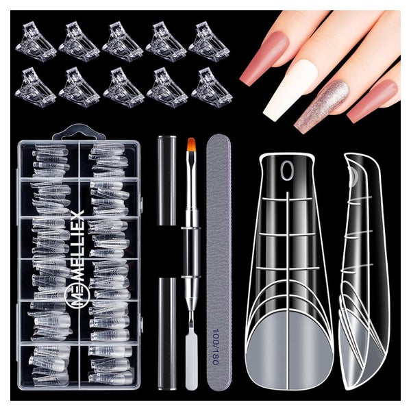 Nagelformen Set Dual Gel Pinsel Clip Feile Type 4-120 Stück 1 St