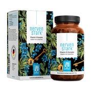 Produktabbildung: Vitamin B Komplex hochdosiert - Alle 8 B Vitamine mit 3 Cofaktoren - NERVENSTARK - 120 vegane Kapseln - NATURTREU® 120 St