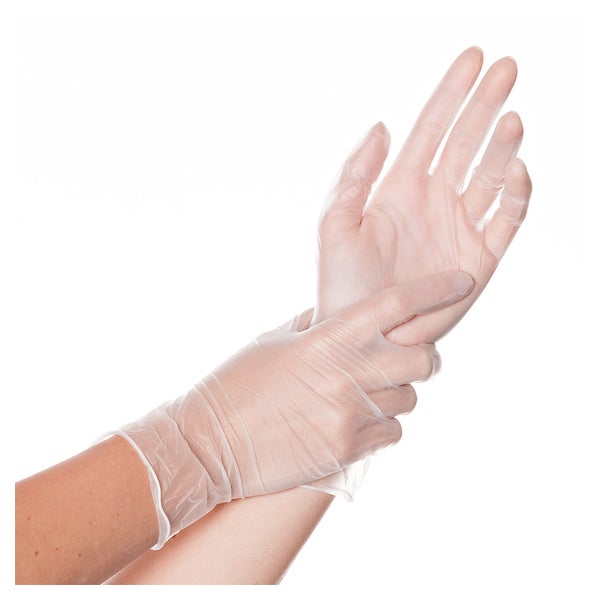 Vinyl Handschuhe, transparent, puderfrei, Größe XL 100 St