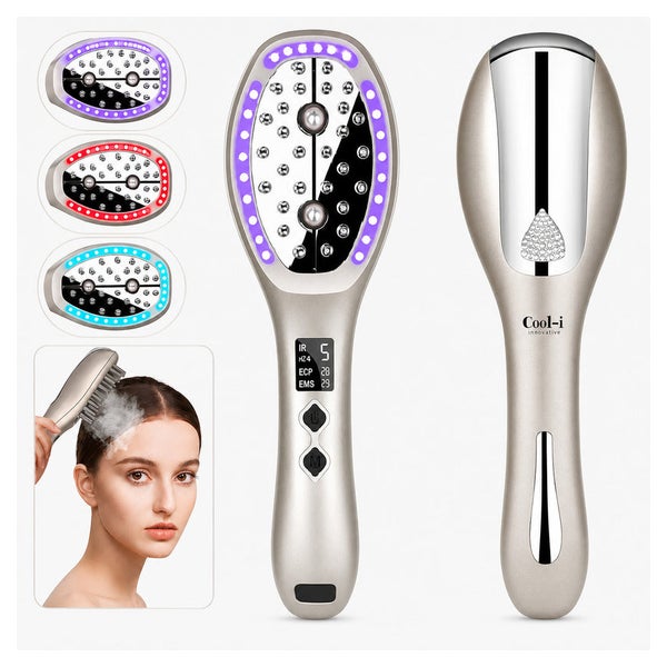 COOL-i Kopfhaut-Massagebürste, LED & EMS, Infrarot 1 St