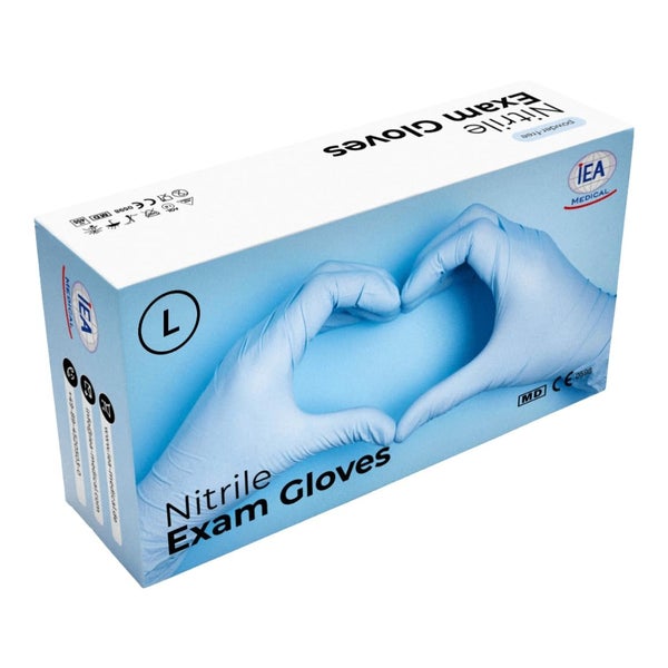 IEA Medical Nitrilhandschuhe - blau; L - 100er Box 100 St