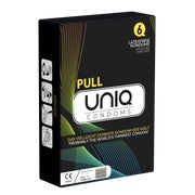 UNIQ Pull 6 ultra-dünne latexfreie Kondome, hypoallergen (6 Kondome) 6 St