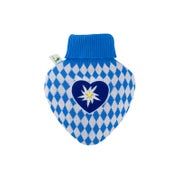 Wärmflasche Herz 1,0 l mit Strickbezug Bavaria