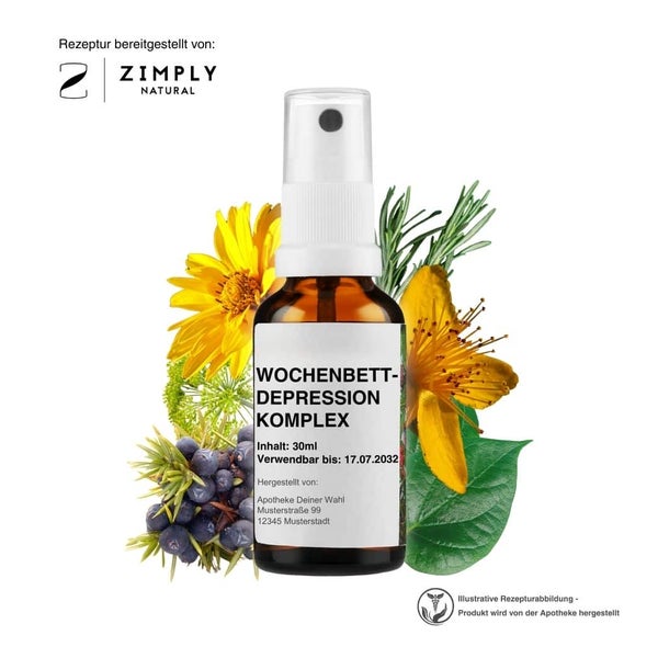 Zimply Natural WOCHENBETTDEPRESSION KOMPLEX - Pflanzbasierte Rezeptur 30 ml