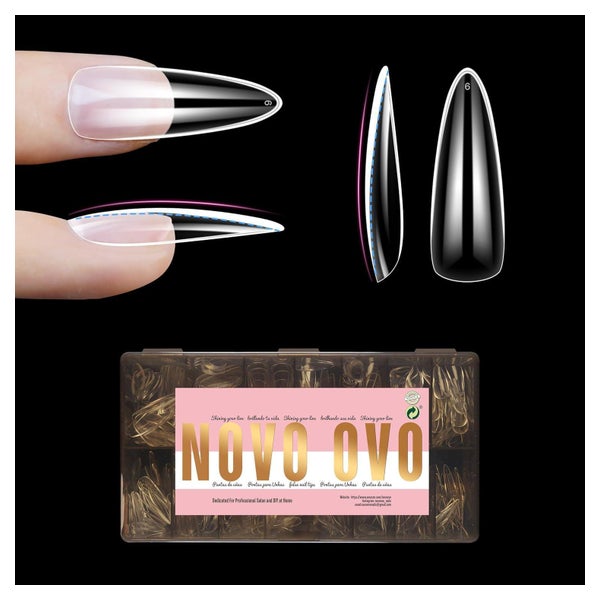 Nail Tips Almond Ballerina 15 L Natural Thick Almond Nail Ti 1 St