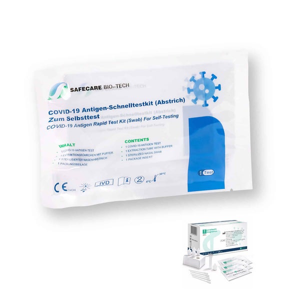 Safecare Covid-19 Nasal Antigen-Test Gratis Parahealth Tests 5 St