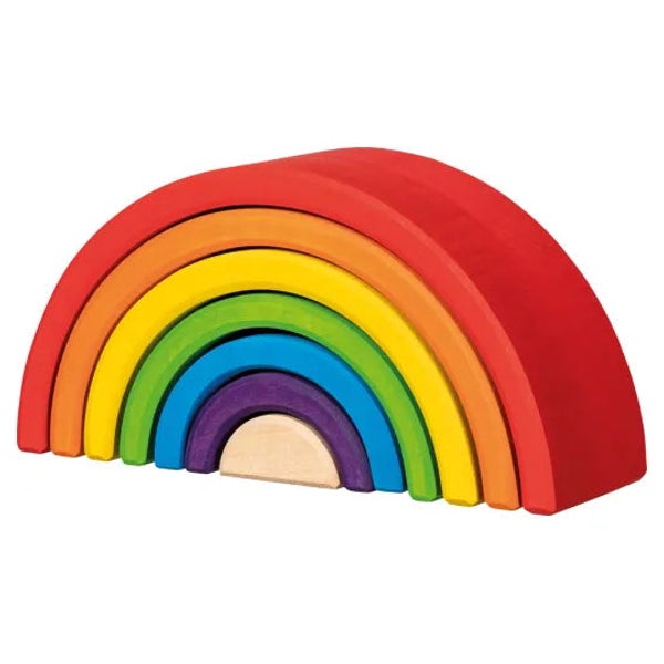 GOKI Bausteine kleiner Regenbogen aus Holz
