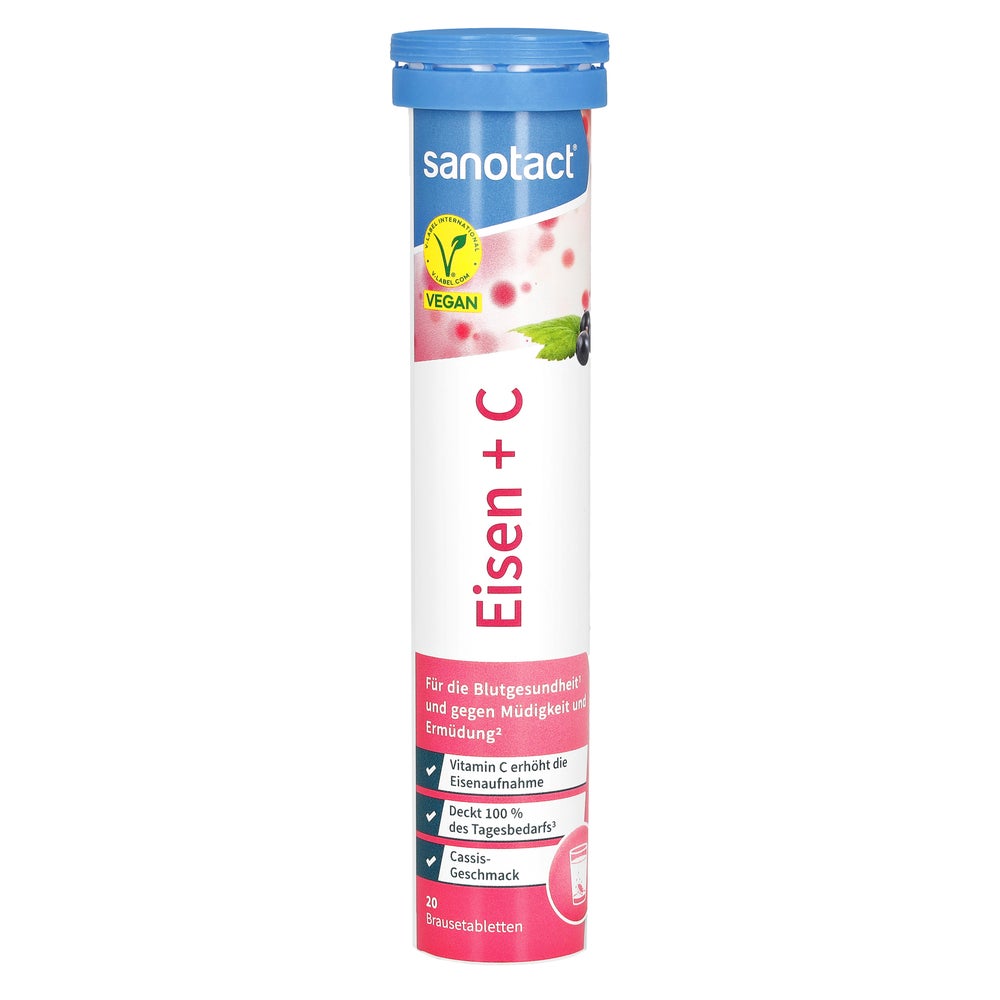 Sanotact Eisen+c Brausetabletten 20 St