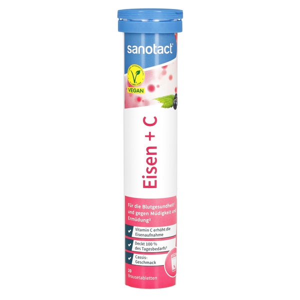 Sanotact Eisen+c Brausetabletten 20 St
