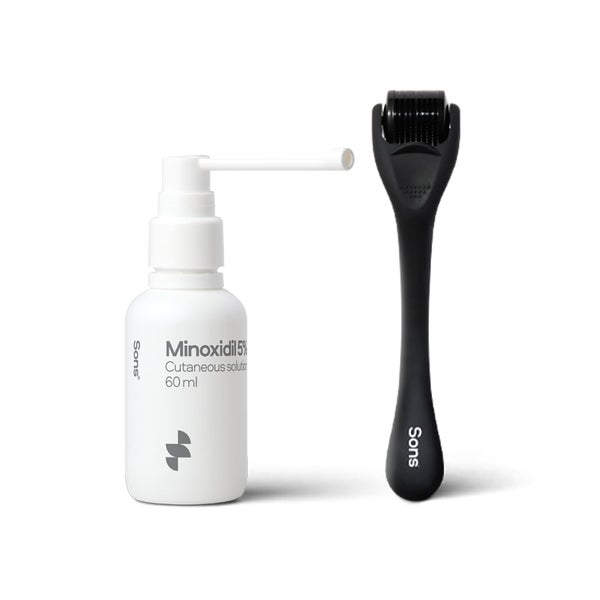 SONS Minoxidil 5% Lösung für Männer mit Derma Roller - 60ml 1X60 ml