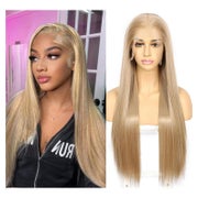 Perücke Damen Synthetisch Lang Gerade 150 13x6 Lace Front As 1 St