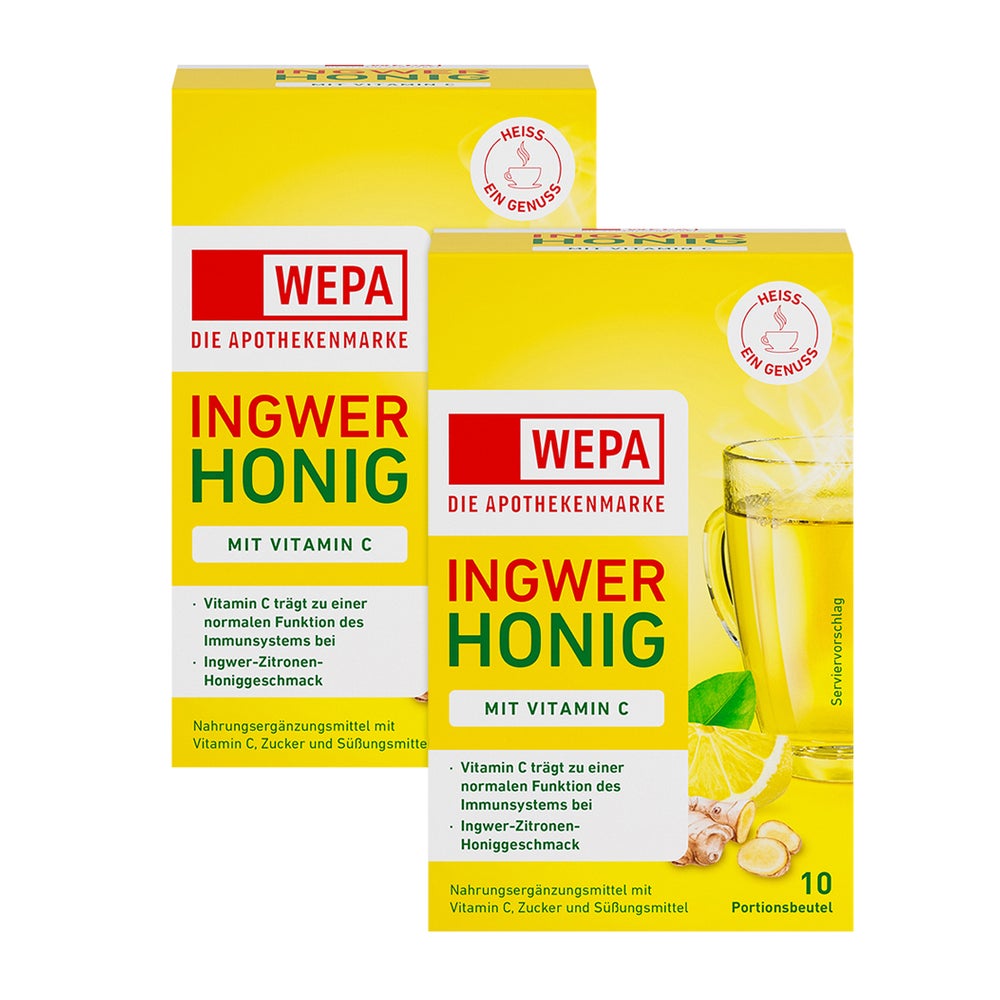 WEPA Ingwer+honig+vitamin C Doppelpack 2X10X10 g
