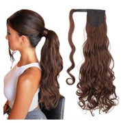 Ponytail Extensions Clip in Pferdeschwanz 60 cm Dunkles Kast 1 St
