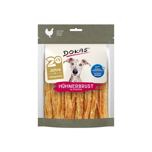 Dokas Dog - Snack Hühnerbrust in Streifen 7St 1,19 kg