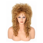 Perücke 80er Rocker Vokuhila Damen Rock Diva Braun Braun1 1 St