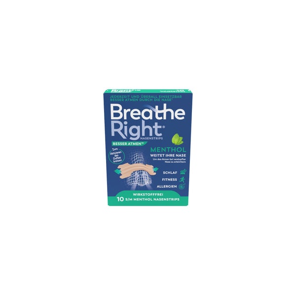 Breathe Right Besser Atmen Nasenpflaster Menthol 10 St