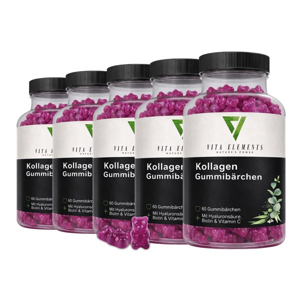 Vita Elements Kollagen Gummibärchen 5 x 60 St