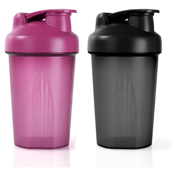 ACWOO Protein Shaker 500ml Eiweiß Messskala BPA Frei Schwarz 1 St