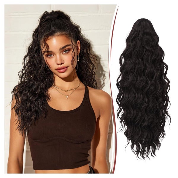 Pferdeschwanzverlängerung Claw Clip Ponytail 50 cm Dunkelbra 1 St