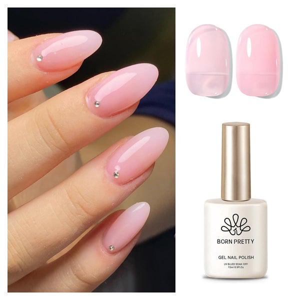 Nagellack UV Jelly Rosa 15ml Transparent Hellrosa Milchgelee 1 St