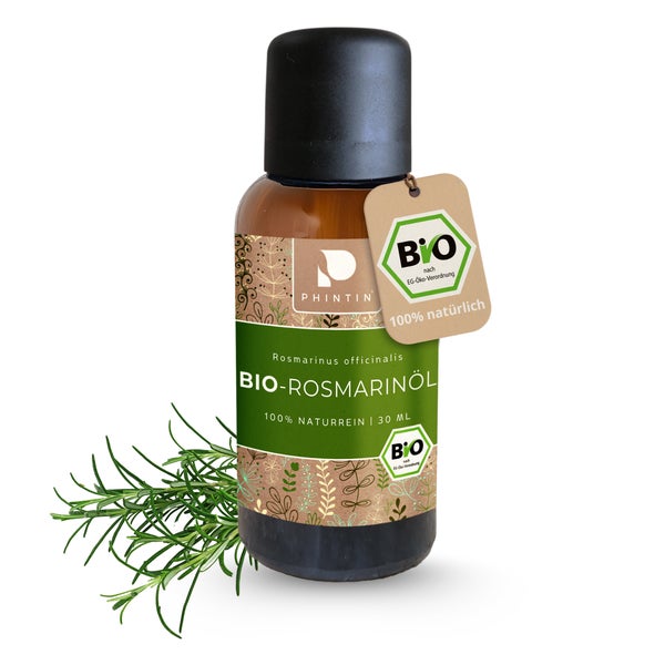 PHINTIN Bio Rosmarinöl – naturreines ätherisches Öl 30 ml