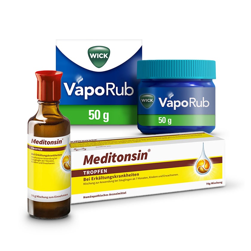 WICK VapoRub + Meditionsin Tropfen 1 Set online kaufen | DocMorris WICK VapoRub + Meditionsin Tropfen 1 Set online kaufen | DocMorris
