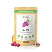 myvial® Bio OPC 120 Kapseln: Traubenkernpulver + Vitamin C (Acerola) vegan 120 g