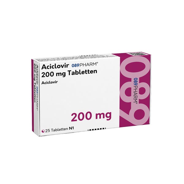Aciclovir 089pharm 200 Mg Tabletten 25 St