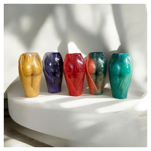 Nesbel handgemachte Glycerin Seife Frauenbeine Geschenk farblich sortiert 85 g