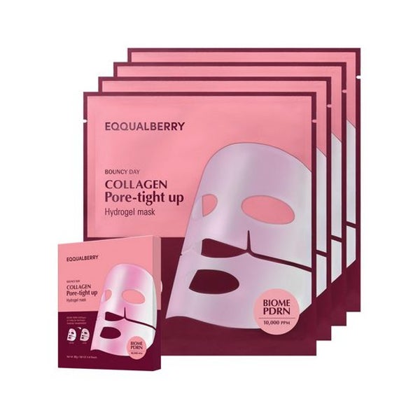Eqqualberry Collagen Pore-tight up Hydrogel mask (4 St.) 1 g