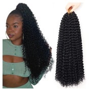 Häkelhaar Passion Twist Wasserwellen Extensions 1# 18inch (7 1 St