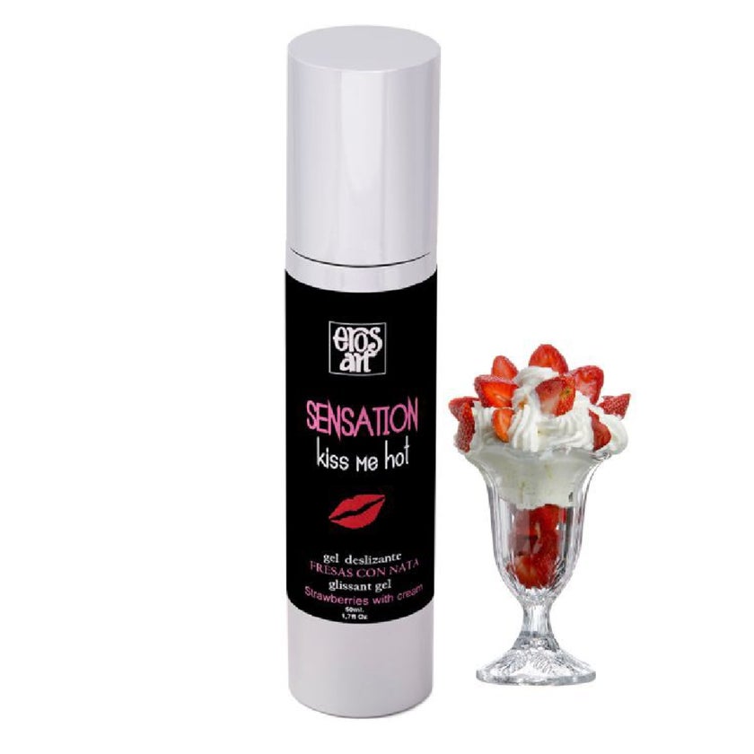 creme-gleitgel Eros - Natürliches Gleitgel Erdbeere mit Creme 50 ml online kaufen