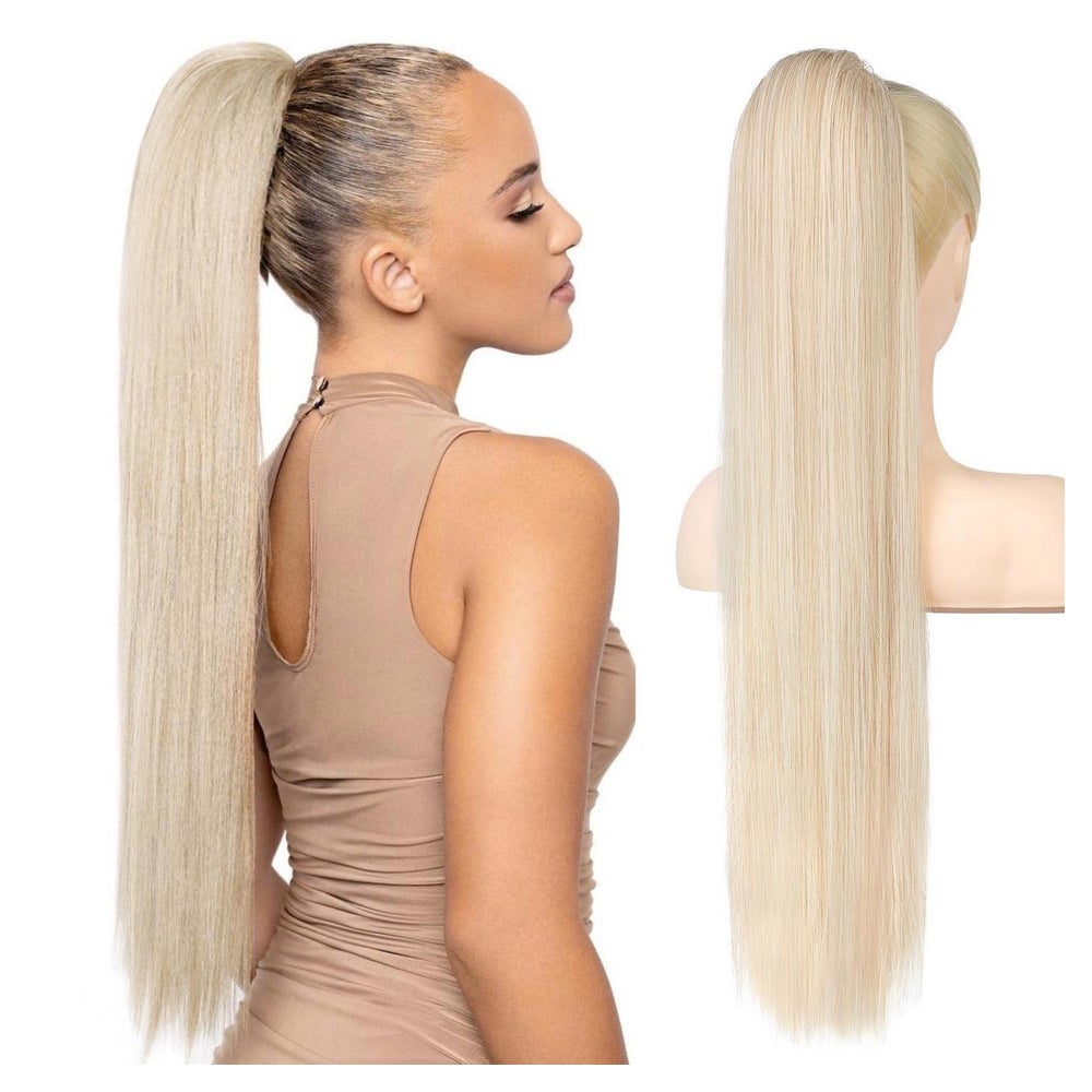 Pferdeschwanz Haarverlängerung 71cm Kordelzug Synthetik Hell 1 St
