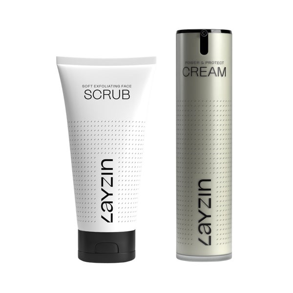LAYZIN Sanfte Peeling-Gesichtsscrub und Schutzcreme 1 St