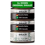 Shilajit original kaufen von XTRA FUEL | 90 Gr reines Himalaya Shilajit Gold mit über 50% Fulvinsäure und Huminsäure - Mumijo Shilajit mit verifizierten Erfahrungen - in Deutschland geprüft - 90 Gr 90 g