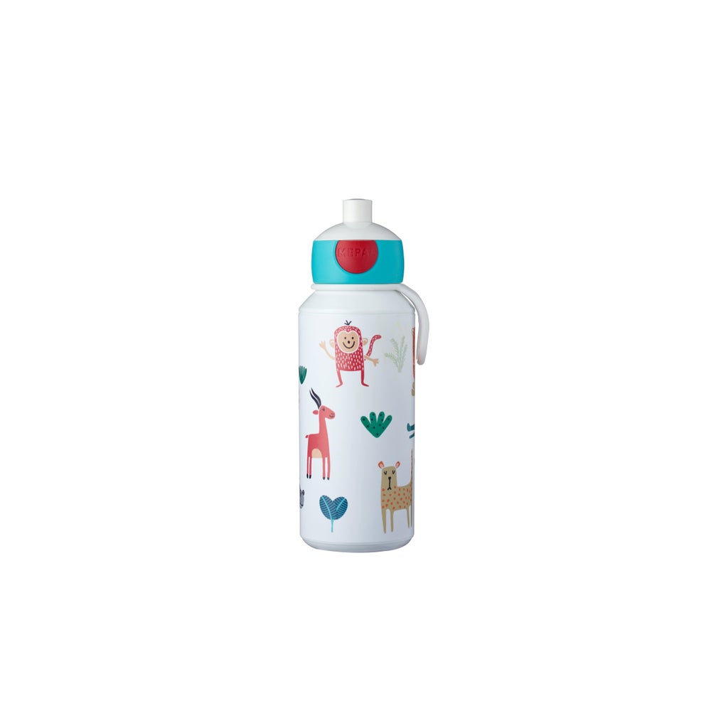 Mepal trinkflasche pop-up campus 400 ml - animal friends