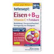 Tetesept Eisen+b12 Vitamin C+folsäure Filmtabl. 30 St
