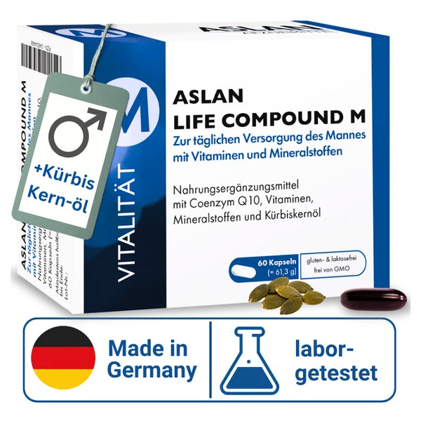 ASLAN Life Compound M Multivitamin für Männer mit Q10 60 St