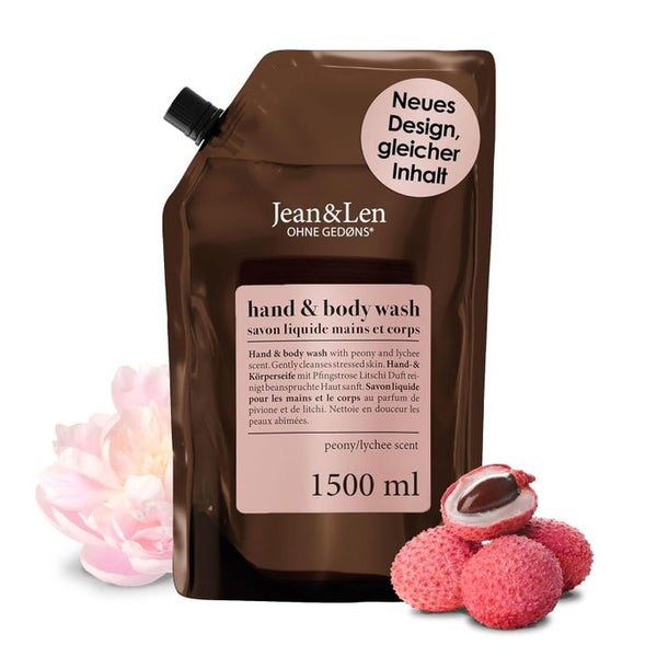 Jean & Len Hand & Body Wash Pfingstrose & Litschi 1500 ml