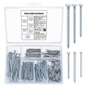 251tlg. Nagel-Sortiment Set für Wand, Bilder und Holzbearbeitung - Silber